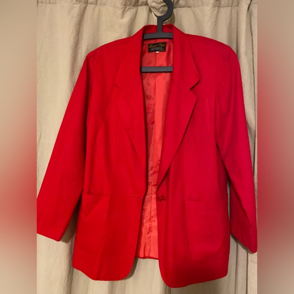 Vintage super fine light wool blazer - Picture 2 of 3